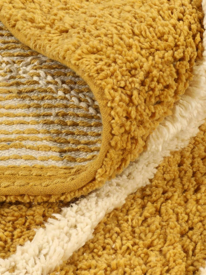 RugVista Badematte Riviera, ∅ 90 cm, Rund, Mittelflor, Moderner Badteppich, Maschinenwaschbar bis 30