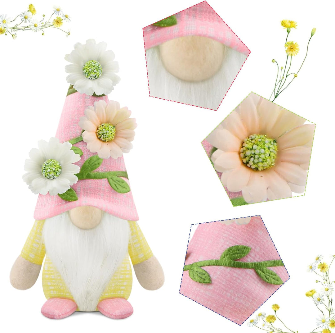 Gehydy Deko Frühling Wichtel Figuren 3er Set Frühlingsdeko Osterwichtel Deko Ostern Zubehör für Home