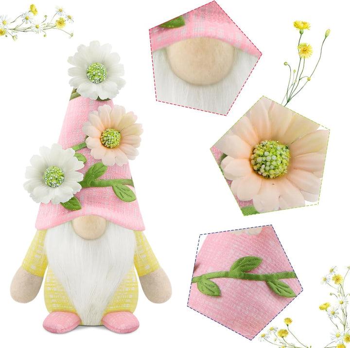 Gehydy Deko Frühling Wichtel Figuren 3er Set Frühlingsdeko Osterwichtel Deko Ostern Zubehör für Home
