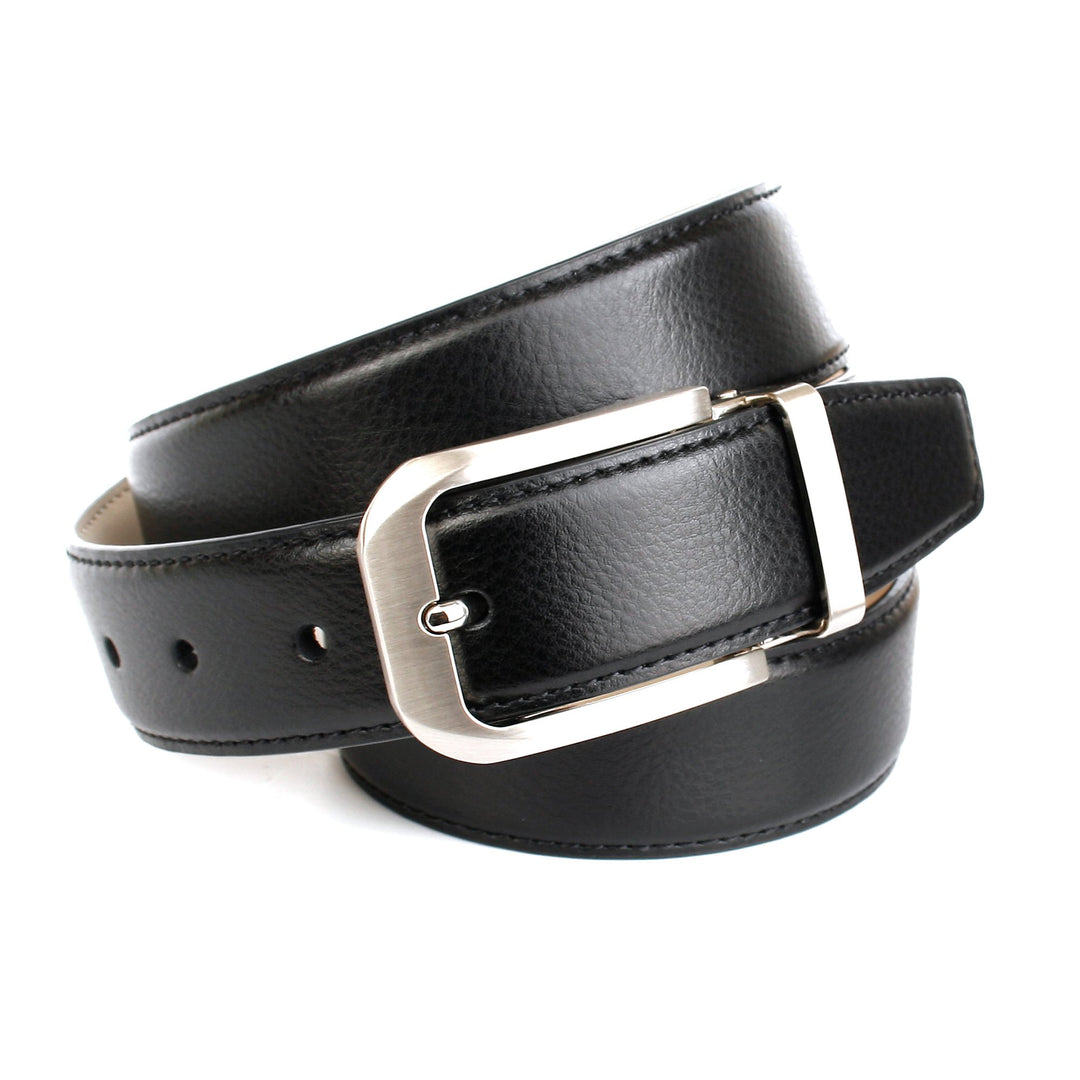 Anthoni Crown Herren Gürtel 115 Schwarz (Schwarz 010), 115 Schwarz (Schwarz 010)