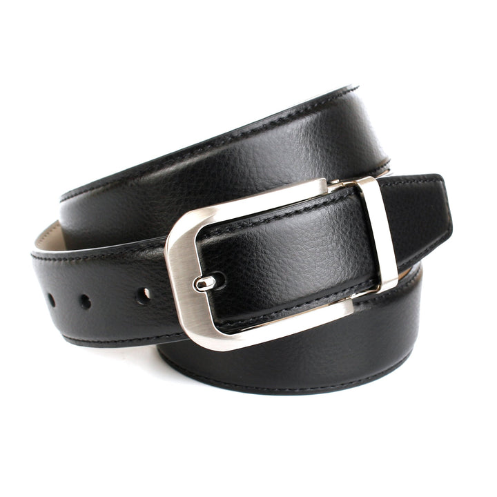Anthoni Crown Herren Gürtel 115 Schwarz (Schwarz 010), 115 Schwarz (Schwarz 010)