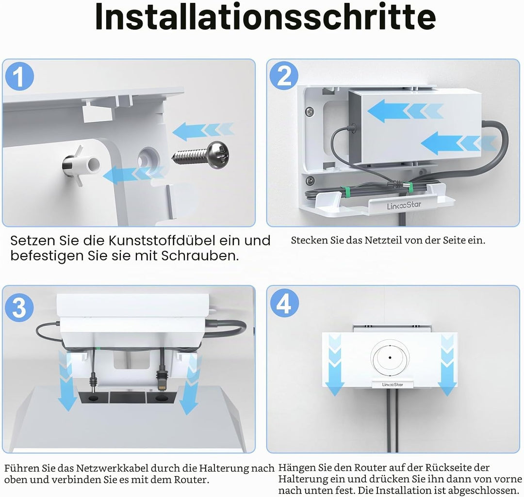für Starlink Gen 3 Router Halterung, 2 in 1für Starlink V3 Mesh Router Wandhalterung und für Star Li