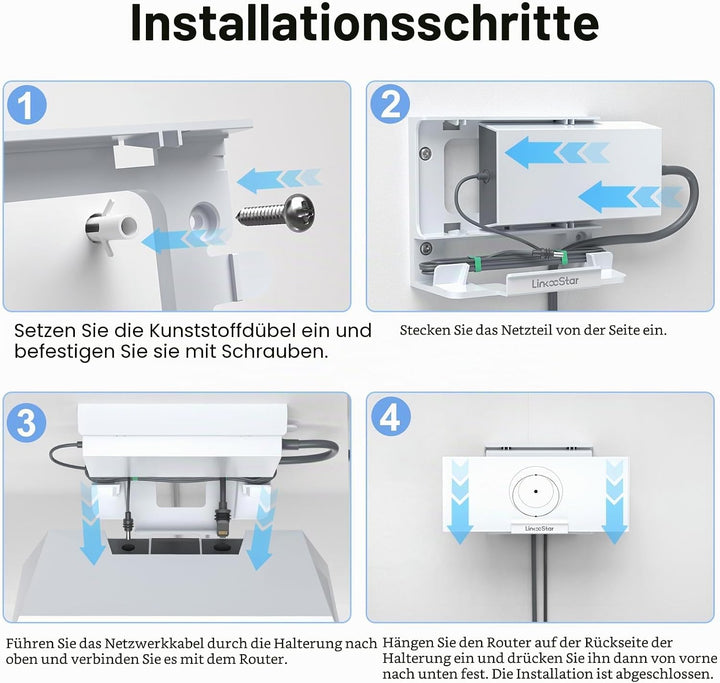 für Starlink Gen 3 Router Halterung, 2 in 1für Starlink V3 Mesh Router Wandhalterung und für Star Li