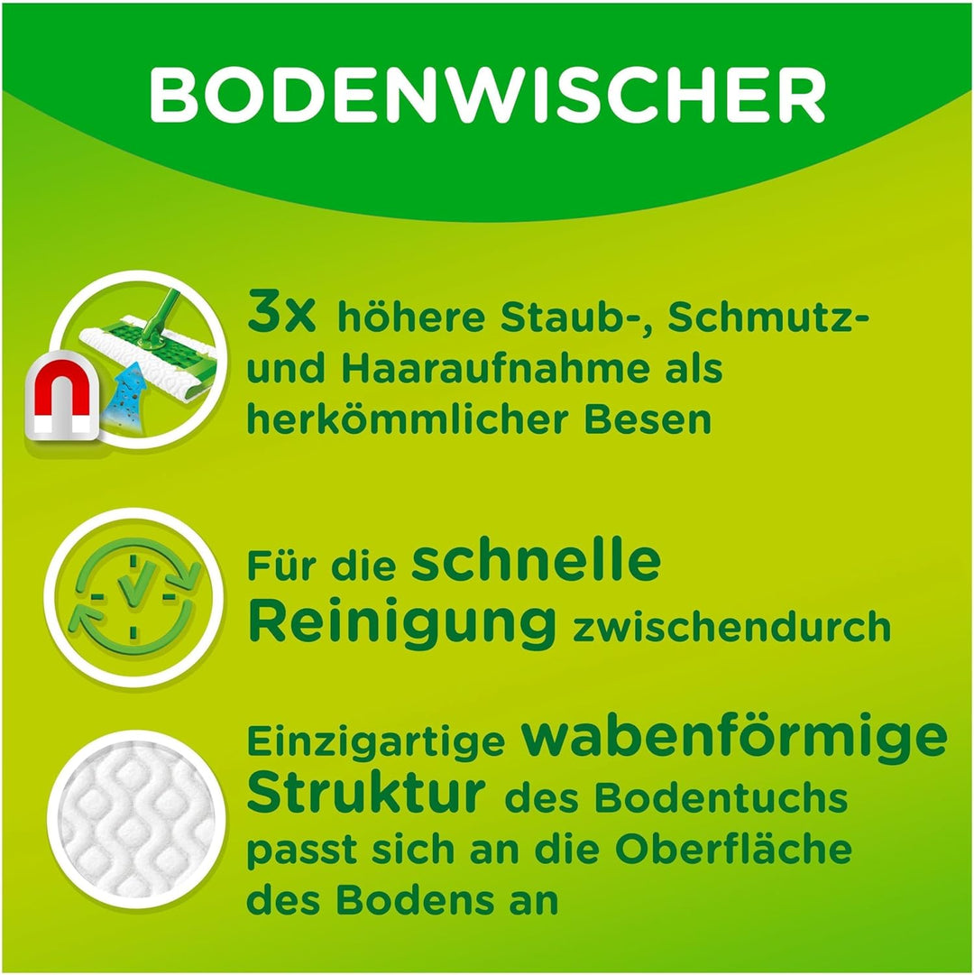 Swiffer Trocken Wischtücher Nachfüllpackung 6x36er