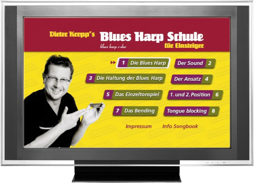 Hohner M733201 Unsere Lieblinge 48 C Mundharmonika & Blues Harp Schule m. CD und DVD - Mundharmonika