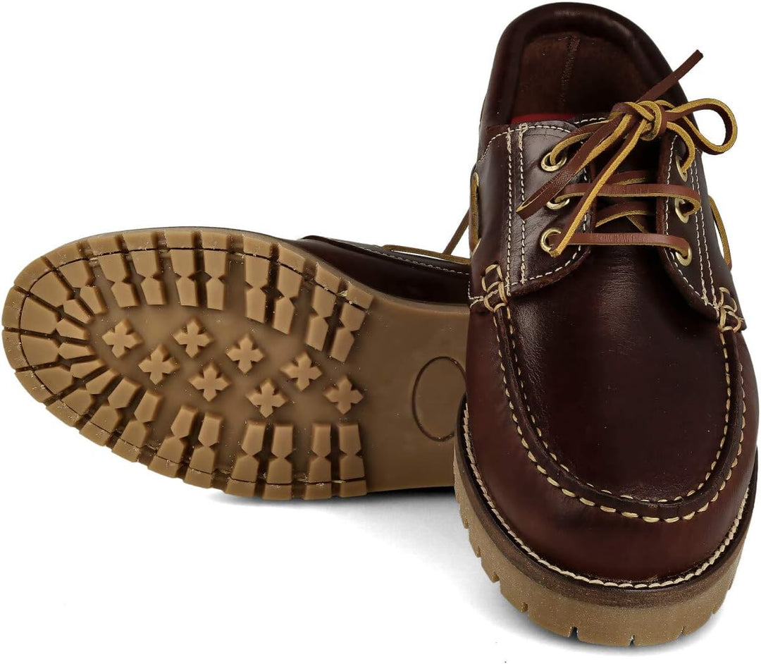 PAYMA - Herren Damen Kinder Bootsschuhe Segelschuhe Mokassins aus Seahorse Geölt Leder 3 Eye Classic