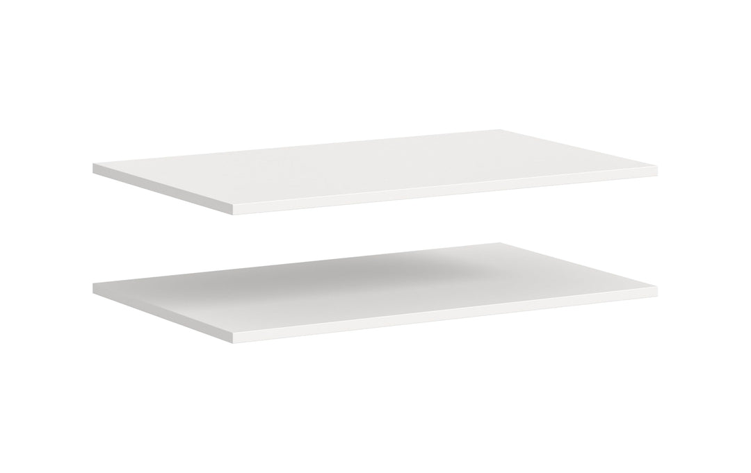 xonox.home – Schrank-Zubehör Einlegeboden-Set Kopenhagen 2X 77x48 cm in Weiss – 2er Pack Fachboden/R