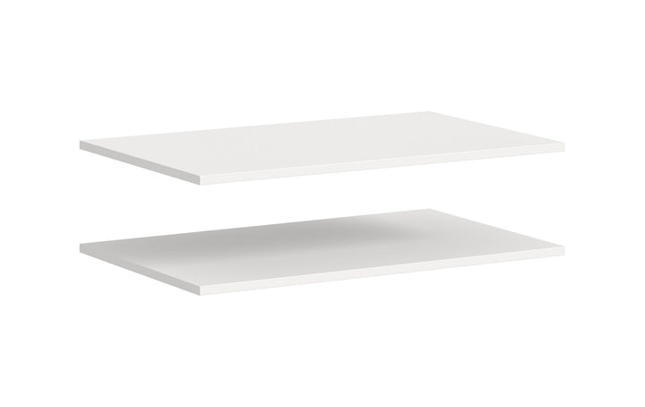 xonox.home – Schrank-Zubehör Einlegeboden-Set Kopenhagen 2X 77x48 cm in Weiss – 2er Pack Fachboden/R