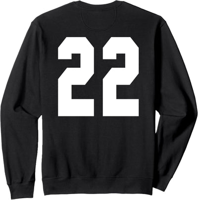 # 22 Team Sports Trikot vorne & hinten Number Player Fan Sweatshirt