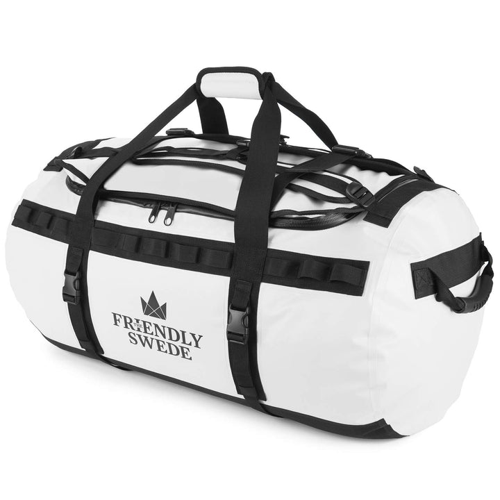 The Friendly Swede Wasserfeste Reisetasche Duffle Bag Rucksack - 60L / 90L | Sporttasche mit Rucksac