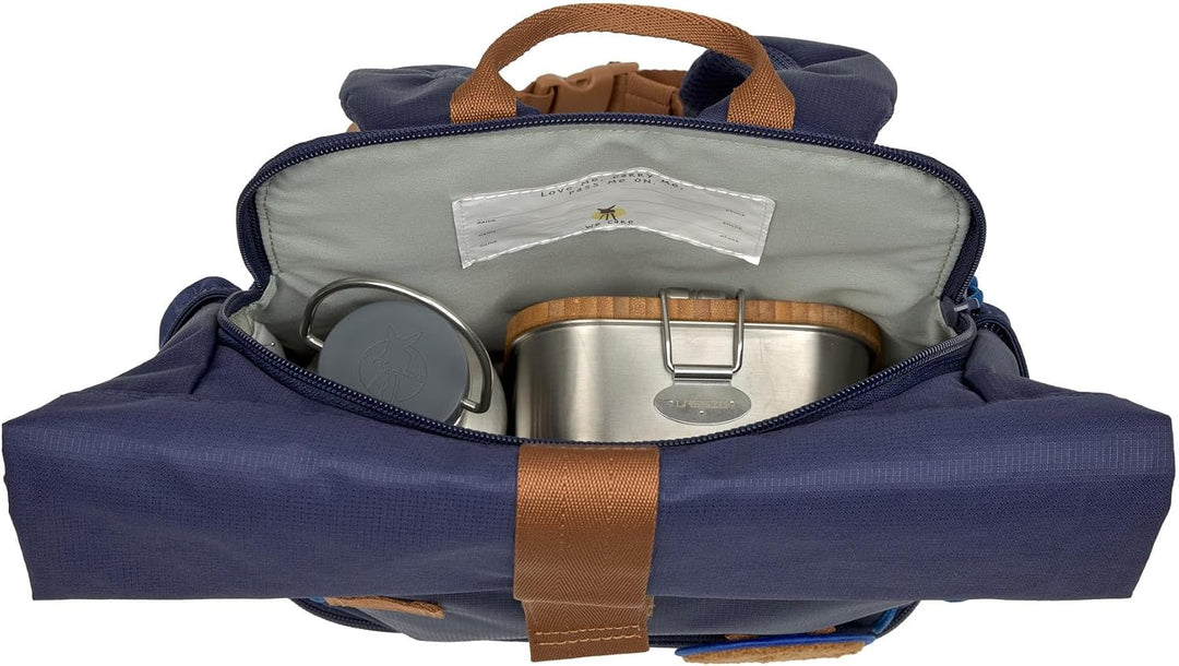 LÄSSIG Kindergartenrucksack Kinderrucksack Rolltop mit Brustgurt wasserabweisend, 11 Liter/Mini Roll