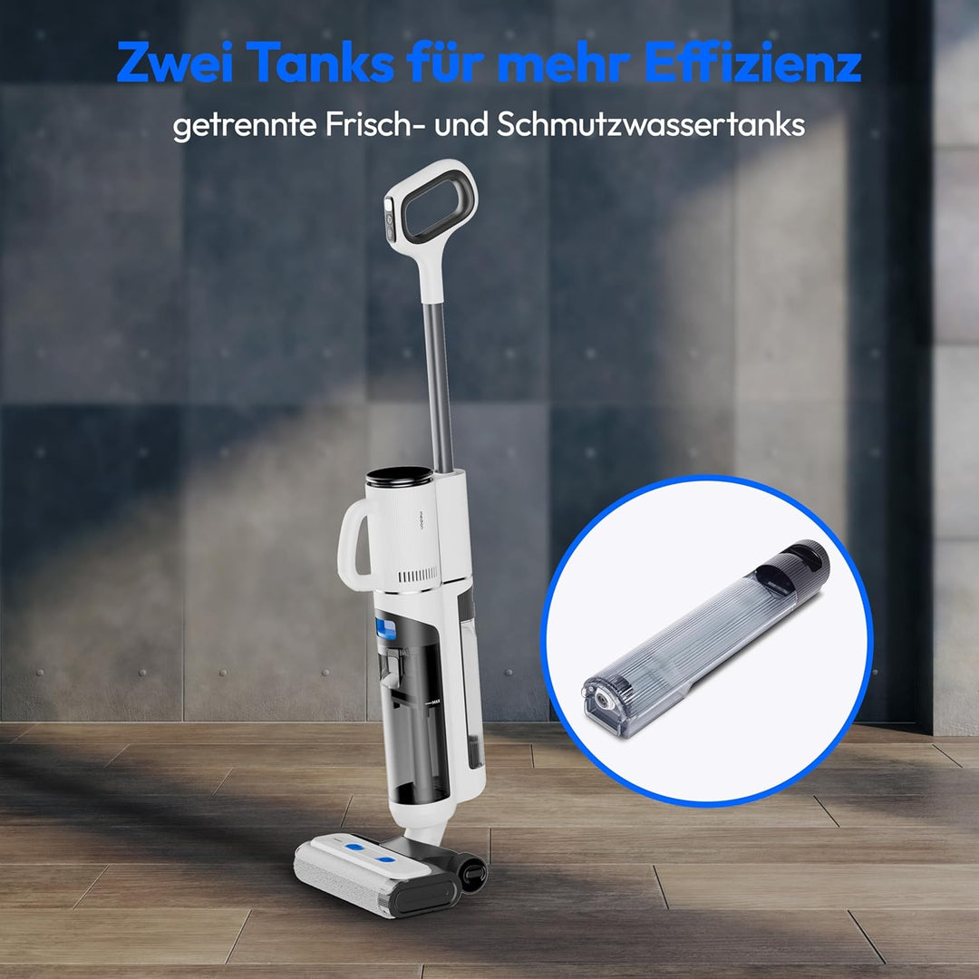 MEDION Nass Trockensauger H30 (2in1 kabelloser Saugwischer und Akku Staubsauger, bis zu 45 Min Laufz