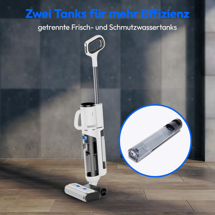 MEDION Nass Trockensauger H30 (2in1 kabelloser Saugwischer und Akku Staubsauger, bis zu 45 Min Laufz