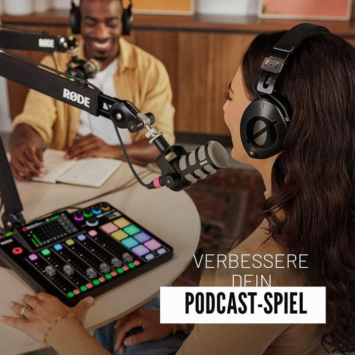 RØDE PodMic Dynamisches Mikrofon mit Rundfunkqualität mit integrierter Schwenkhalterung für Podcasti