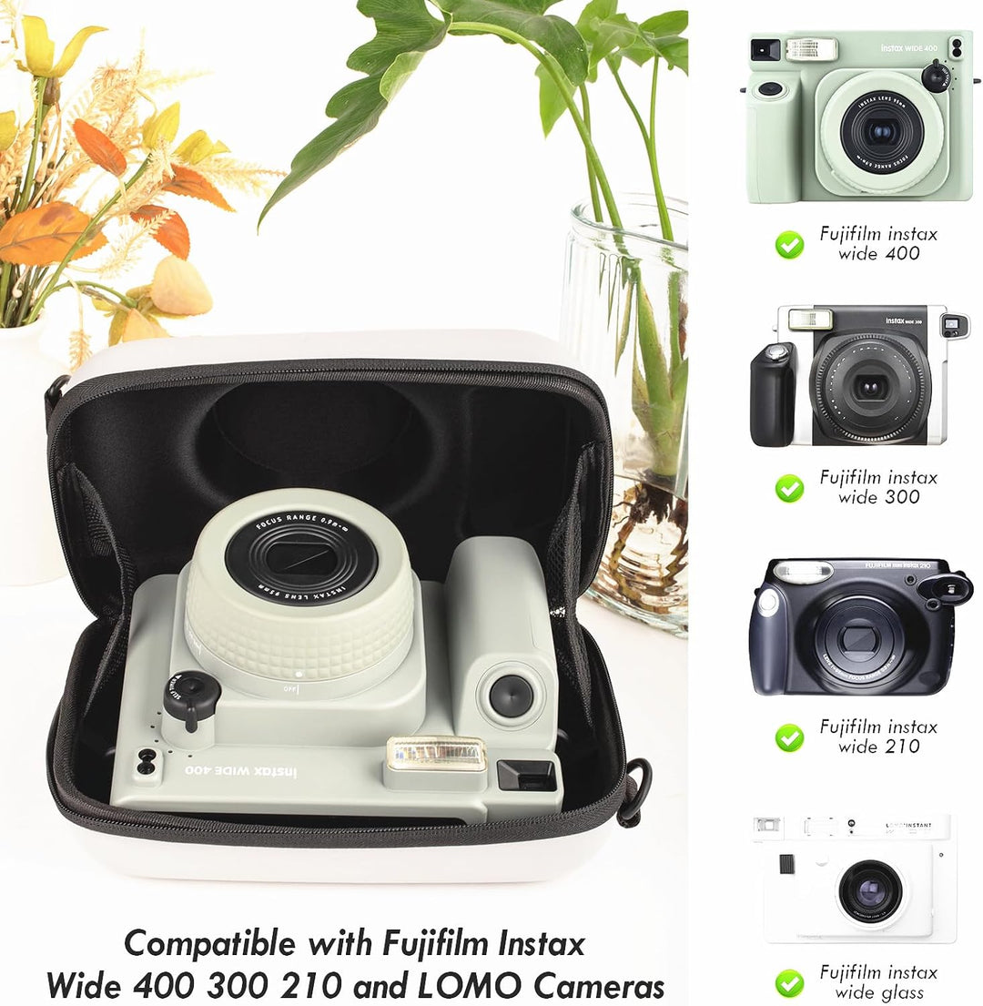 Kamera Tasche und Zubehörset Kompatibel mit Fujifilm Instax Wide 400, für Instax Wide 400/210/300, L