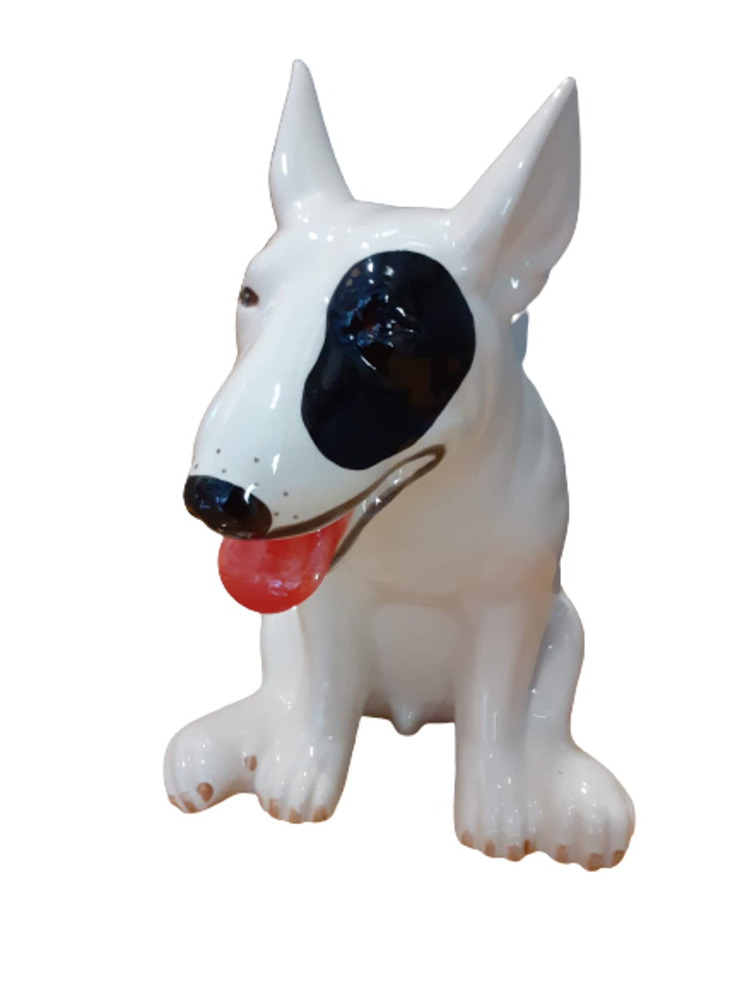 B2SEE LTD Keramik - Bullterrier Hund - Spardose - Sparschwein - Tresor - Geschenk Figur Originell Ey