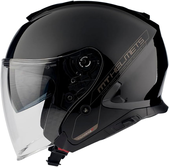 MT HELMETS THUNDER 3 SV JET SOLID A1 GLOSS BLACK XL