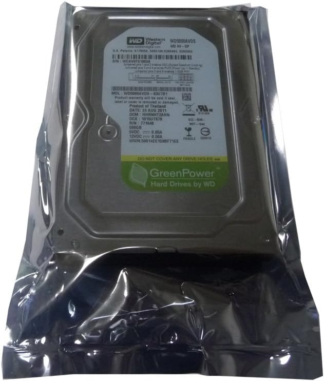 Western Digital WD5000AVDS AV-GP 500 GB interne Festplatte (8,9 cm (3,5 Zoll), 7200rpm, 4,2ms, 32MB
