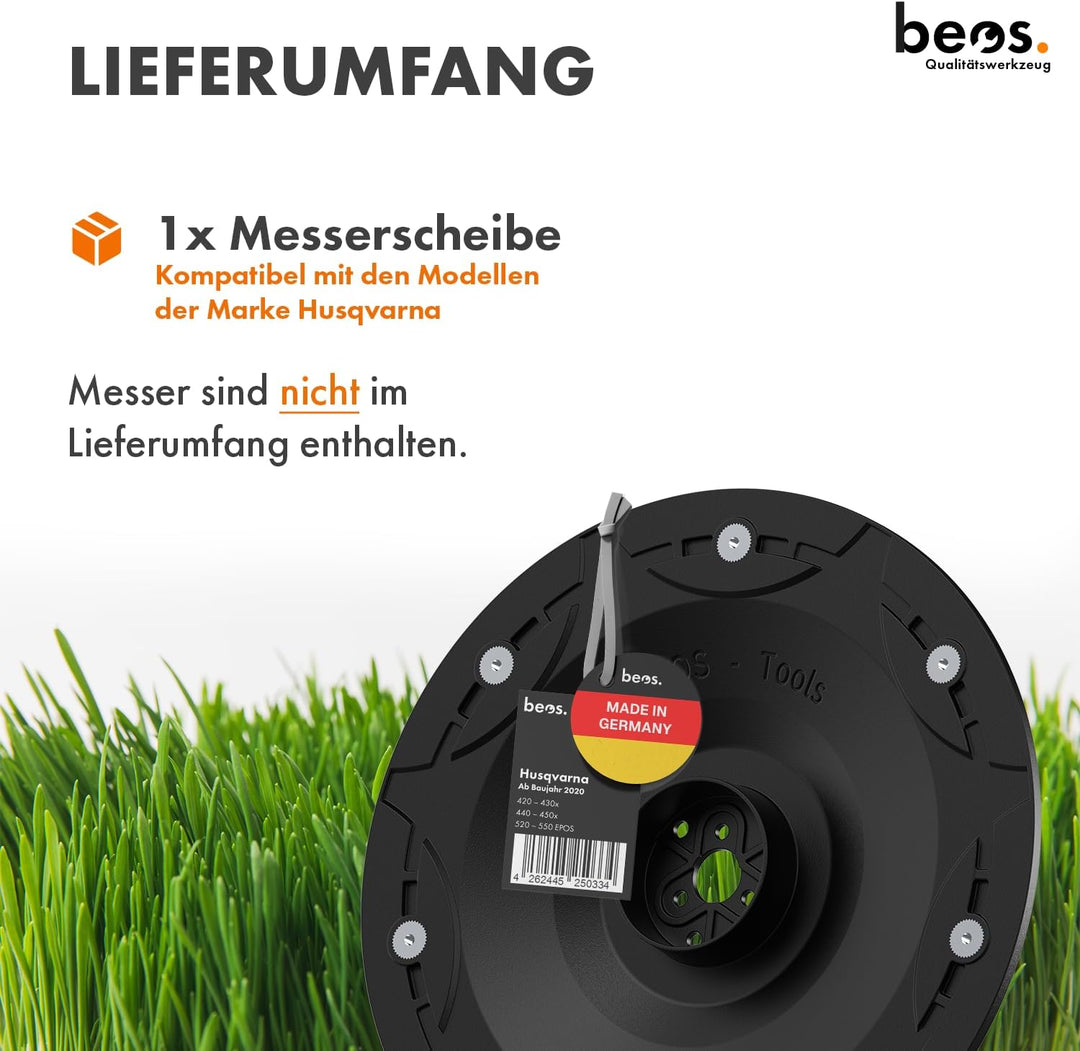 BEOS Tuning Messerteller für 7X Klingen - Husqvarna ab Baujahr 2020 | Glasfaserverstärkte Messersche
