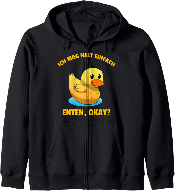 Ich Mag Halt Einfach Enten Ente Lustige Enten Kapuzenjacke
