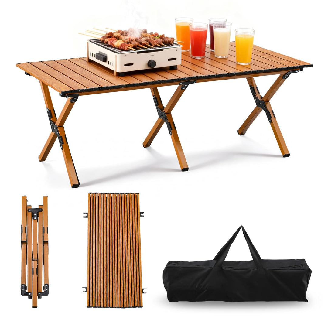 Camping-Tisch, Picknick-Tisch, Klappbar mit Aufbewahrungstasche, Tragbar, Geeignet für Camping, Pick