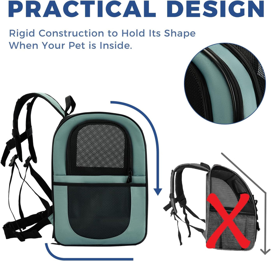 APOLLO WALKER Pet Carrier Rucksack für kleine Katzen und Hunde, Welpen, zweiseitiger Eingang, Sicher