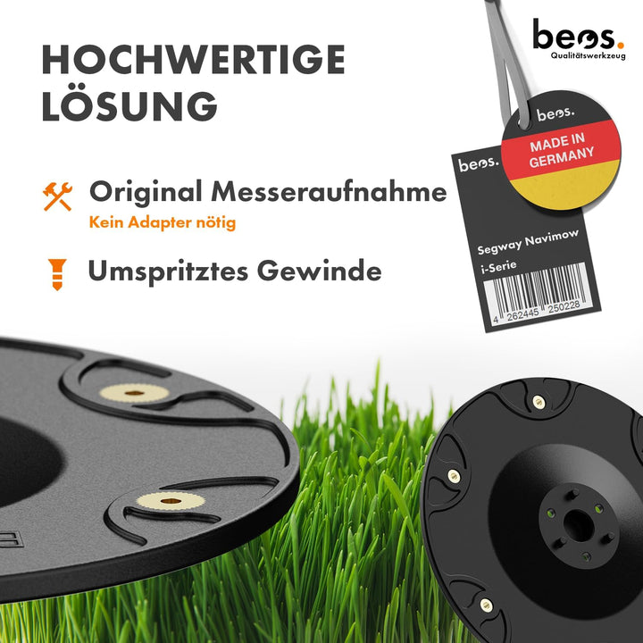 [Made in Germany] 6er Messerscheibe kompatibel mit Segway Navimow i105E, i108E & i110n Mähroboter –