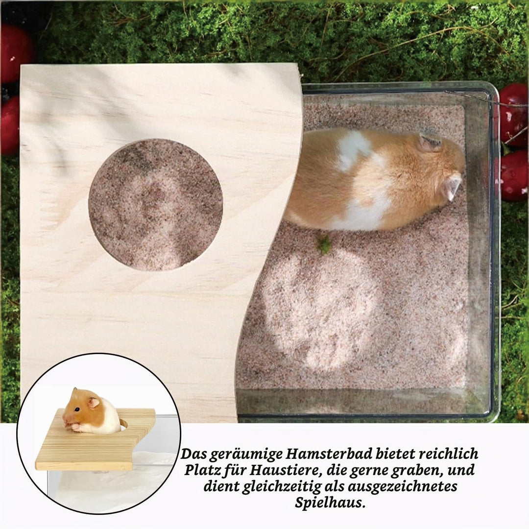 Haustier Hamster Badezimmer, Acryl Hamster Badebox, Sandbad Box für Chinchilla, Goldene Bären, Gerbi