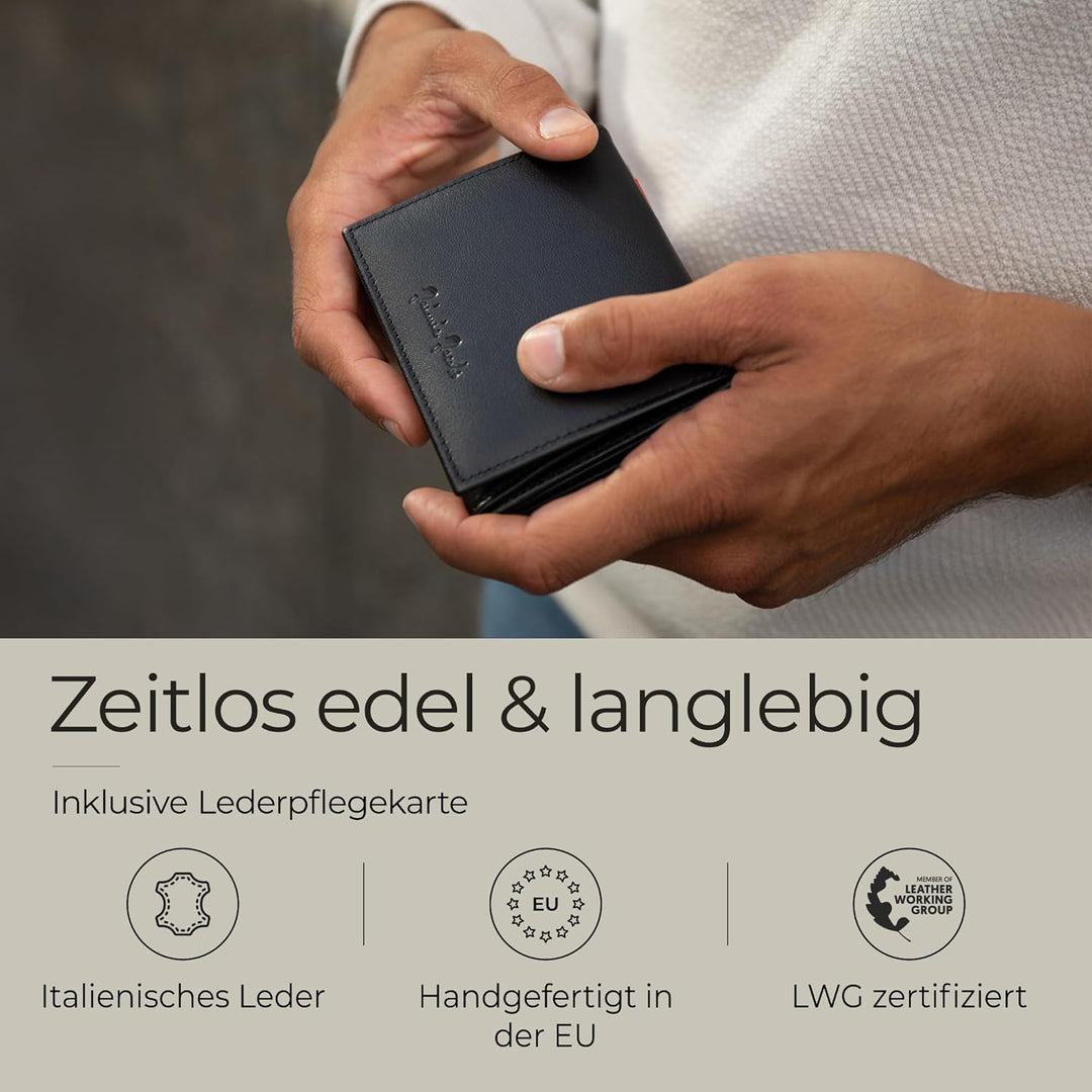 Jaimie Jacobs Flap Boy Das Original Magic Wallet mit Münzfach RFID-Schutz Magischer Geldbeutel Portm