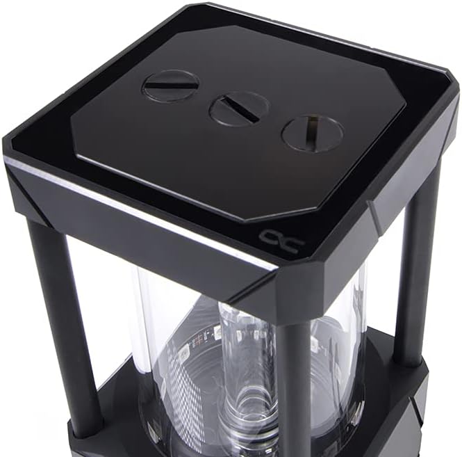 Alphacool 15382 Eisbecher Aurora D5 Acetal/Glas - 150mm Ausgleichsbehälter AGB Wasserkühlung