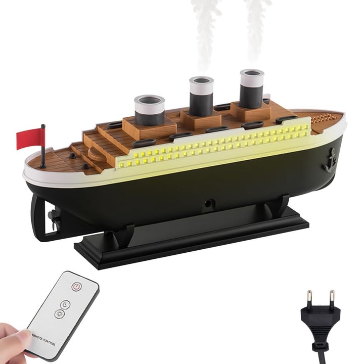 Aroma Luftbefeuchter, Simulierter Schiffsbefeuchter, Quallennebel Aromadiffusor, Schiffsmodell, Arom