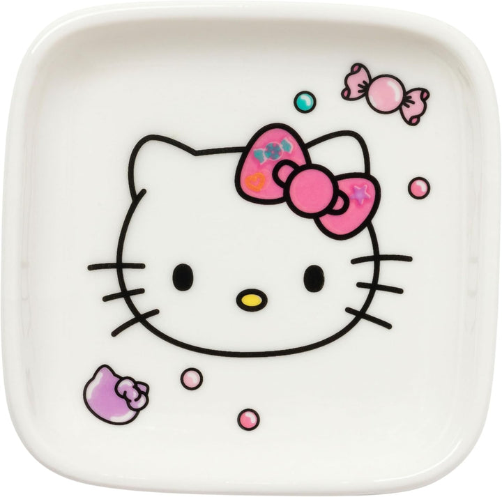 Silver Buffalo Sanrio Hello Kitty Keramik-Sushi-Set, 3-teilig Sanrio Hello Kitty Treats, Sanrio Hell