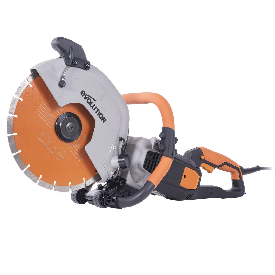 Evolution R300DCT +, 300 mm Betonsäge - 2400W Motor, kein Benzin, 115 mm Schnitt, inkl. Premium Diam