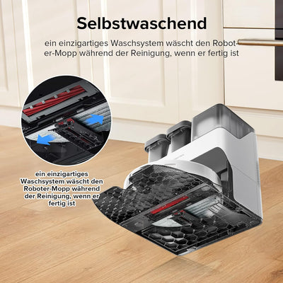 roborock S7 Pro Ultra 5100Pa Staubsauger Roboter mit Selbstwaschend/Selbstnachfüllend/Selbstentleere