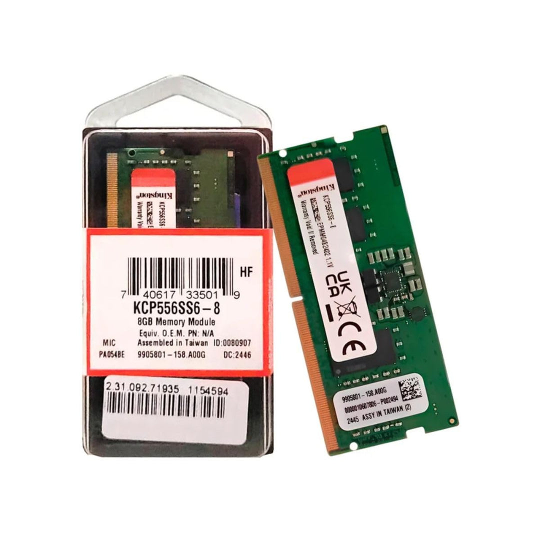Kingston ValueRAM 8GB 5600MT/s DDR5 Non-ECC CL46 SODIMM 1Rx16 KVR56S46BS6-8 Laptop-Speicher 8GB 5600