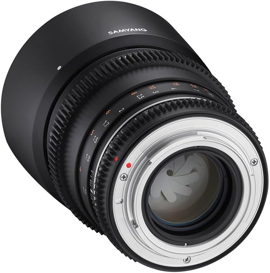 Samyang MF 85mm T1,5 VDSLR MK2 Canon EF – lichtstarkes T1,5 Tele Cine- und Video Objektiv für Canon