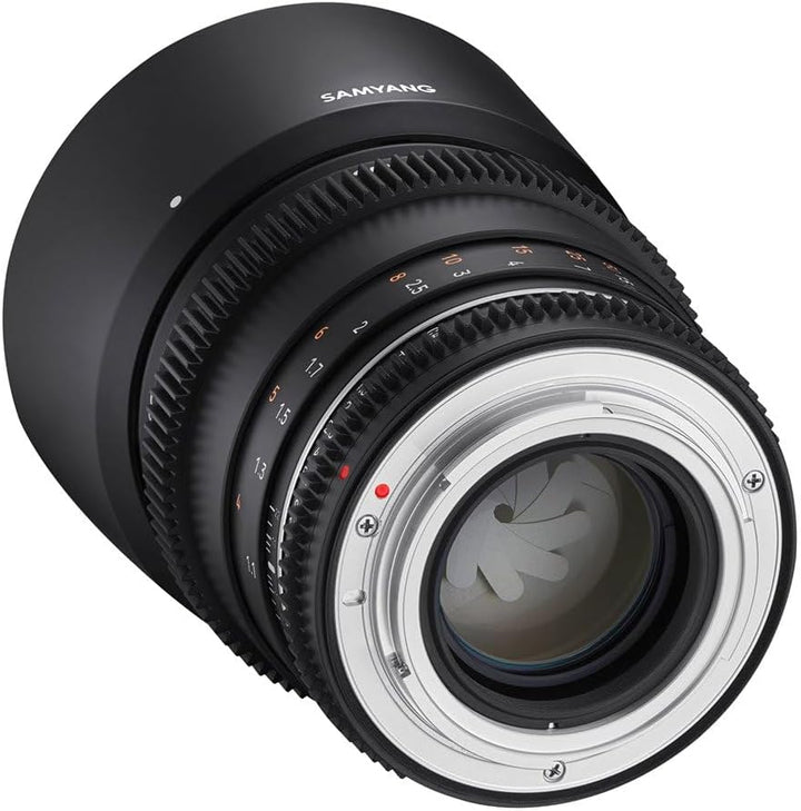 Samyang MF 85mm T1,5 VDSLR MK2 Canon EF – lichtstarkes T1,5 Tele Cine- und Video Objektiv für Canon