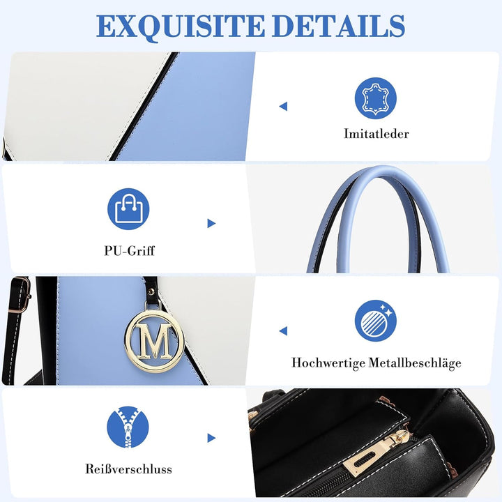 Miss Lulu Handtasche Damen, Taschen Damen, Schultertaschen Damen Shopper Damen Handtaschen Damen V-f
