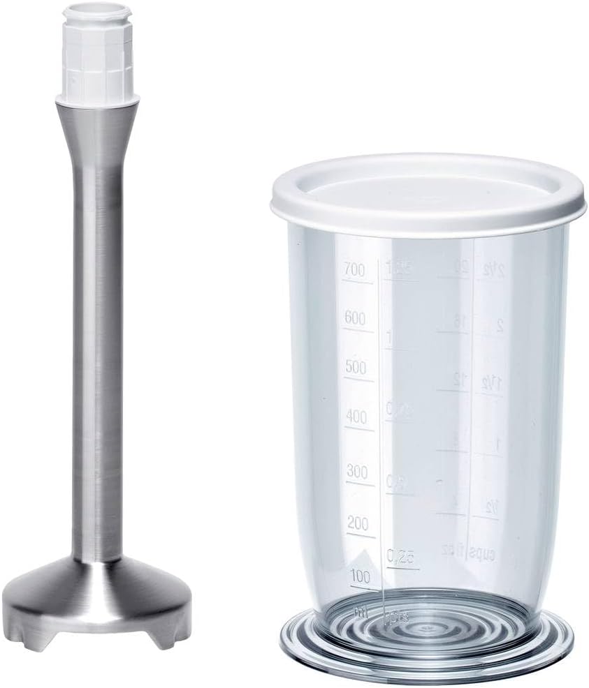 Bosch Edelstahlmixfuss MFZ4060, Sonderzubehör, Vier-Klingen-Messer "Quattro Blade", skalierter Mixbe