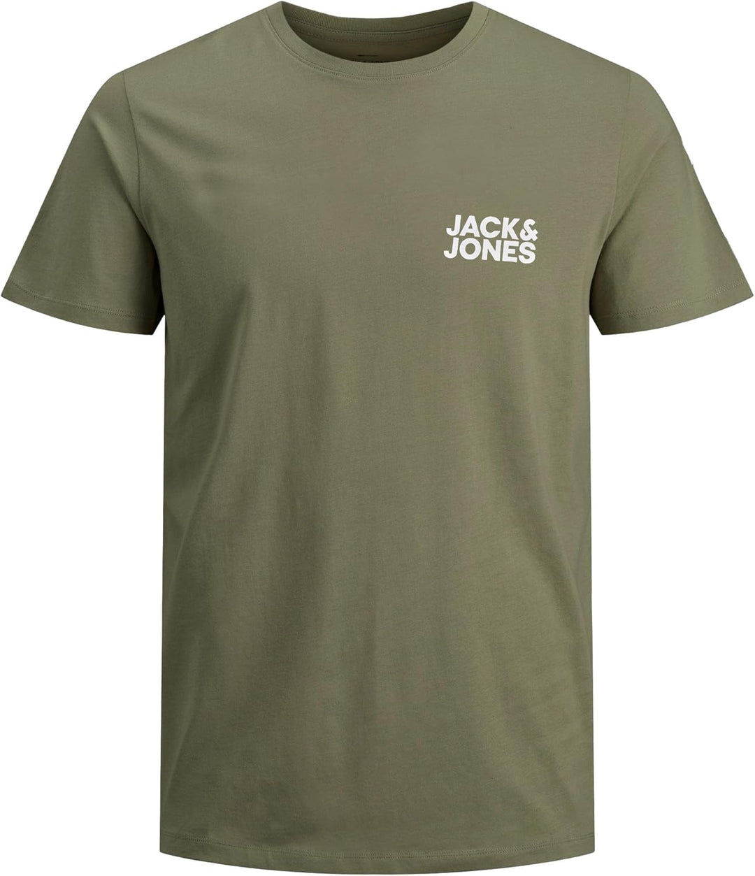 JACK & JONES Herren T-Shirt (3er Pack) S 3er Pack (Grün, Dunkelgrau, Schwarz), S 3er Pack (Grün