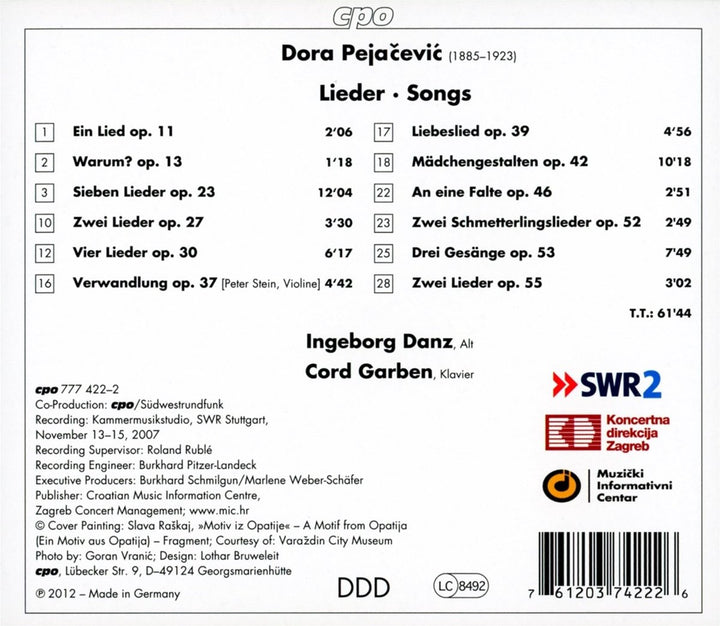 Lieder, Audio-CD