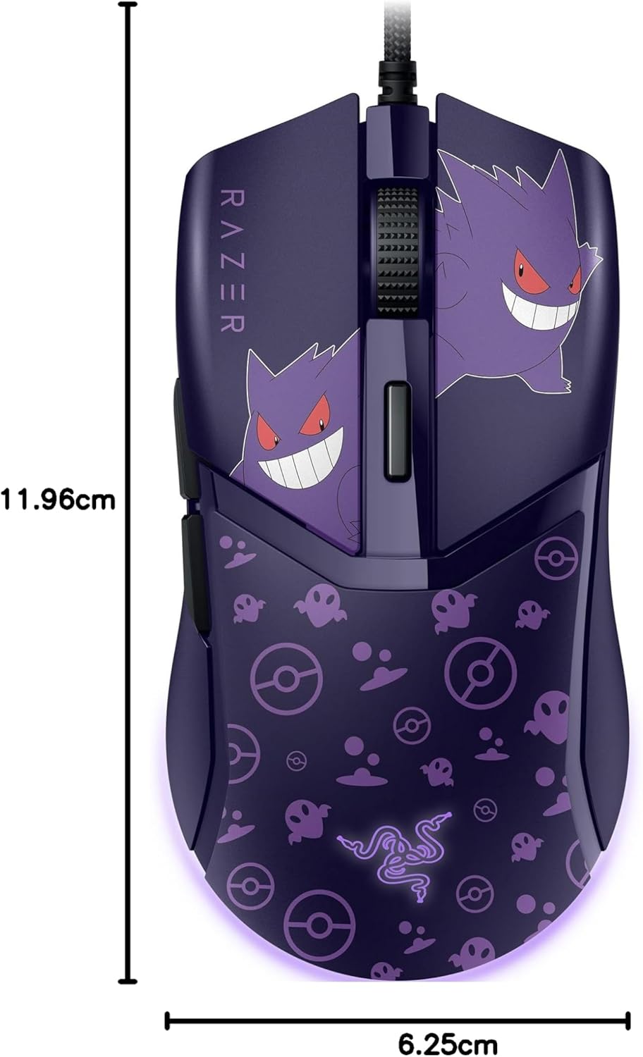 Razer Cobra Gengar Edition - Leichte kabelgebundene Gaming-Maus - 8500 DPI Sensor - 58g - optische M