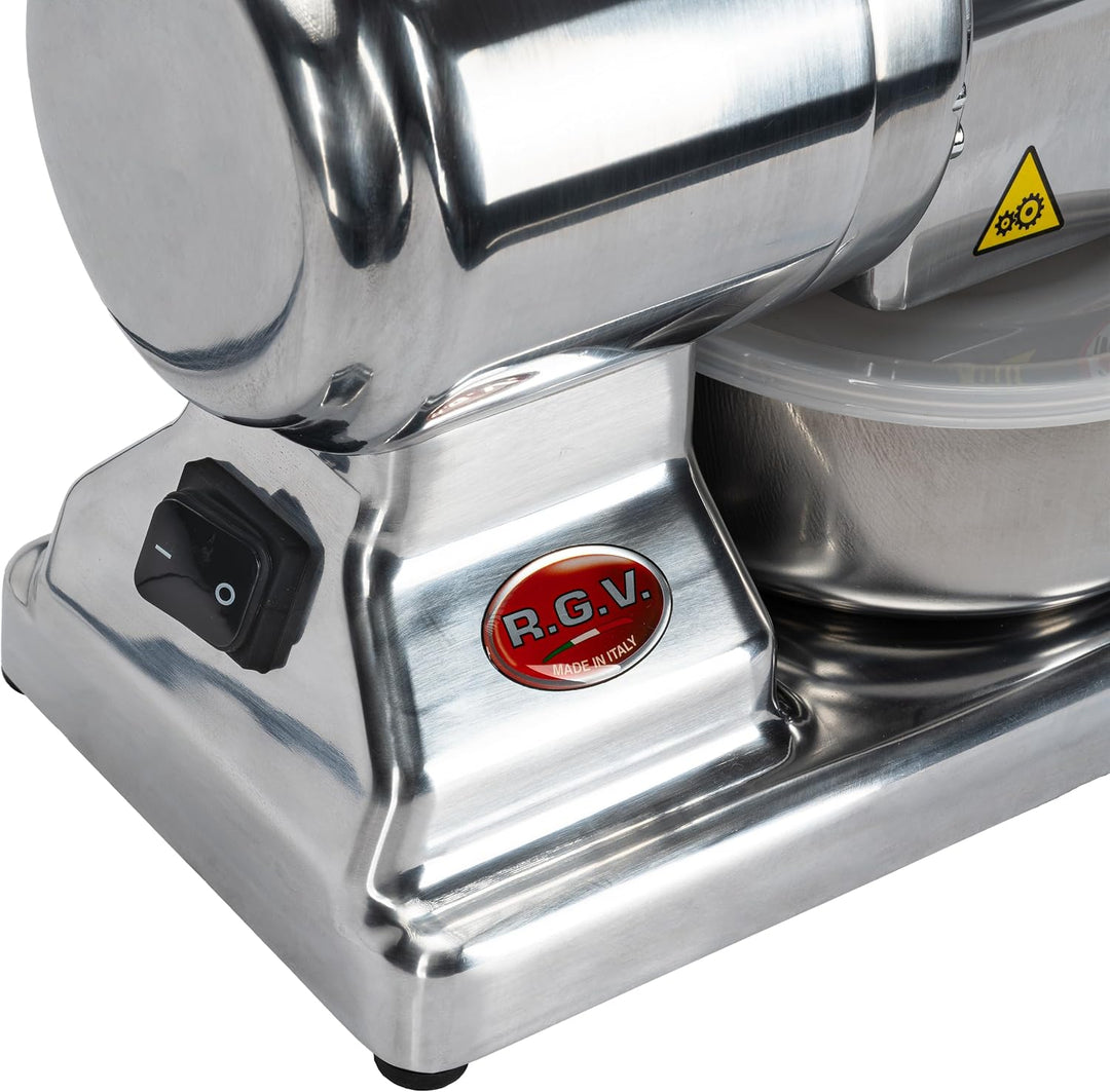 RGV Elektrische Reibe Maxi Essential Made in Italy Professionelle Edelstahlwalze abnehmbar und spülm