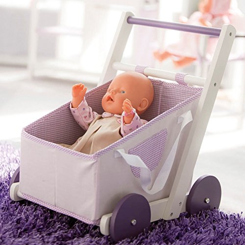 roba Puppenwagen 'Fienchen', zur Tragetasche für Puppenbabys umfunktionierbar, inkl. textile Ausstat