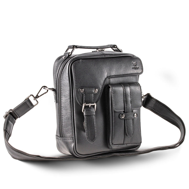 MATADOR Schultertasche Echt Leder Herren Hochwertige Arbeittasche Umhängetasche Ledertasche Tabletta