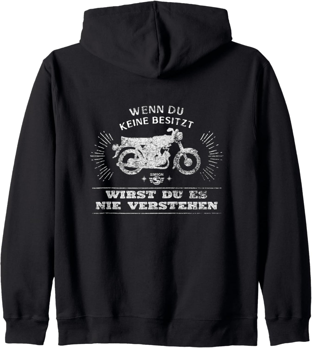 Suhl Simson S50 S51 Zweitaktmotor Fan Liebe stolzer Besitzer Kapuzenjacke