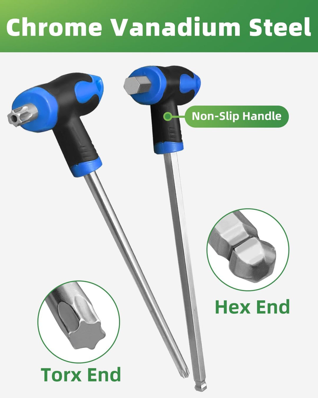 Rhinos 16 pcs Hex and Tork screw driver set with Handle