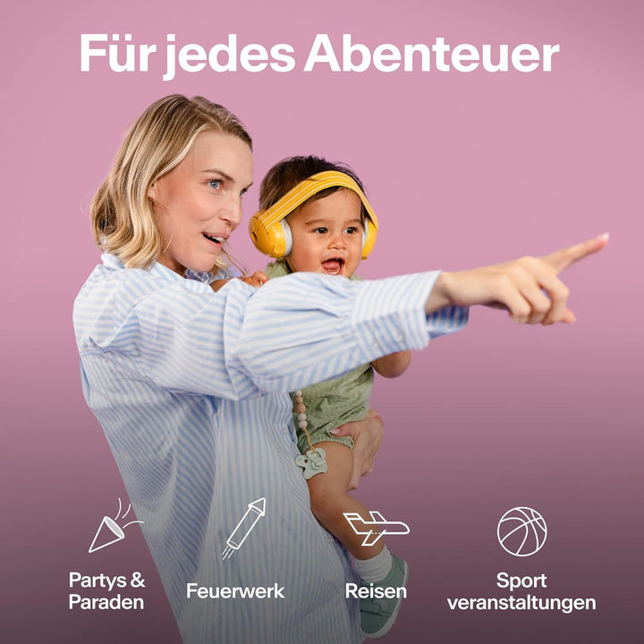 Alpine Muffy Baby Kapselgehörschützer - Gehörschutz für Babys und Kleinkinder von 12 bis 36 Monate -