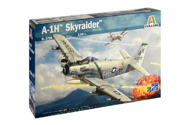 ITALERI 2788S - 1:48 A-1H Skyraider , Modellbau, Bausatz, Standmodellbau, Basteln, Hobby, Kleben, Pl