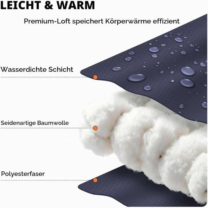 Schlafsack - 1,35 kg 3 Jahreszeiten-Deckenschlafsack, 2-in-1 Schlafsack Erwachsene, 10 °C bis 26 °C